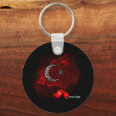 Vlag van Turkije Sleutelhanger (Voorkant)