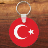 Vlag van Turkije Sleutelhanger (Voorkant)