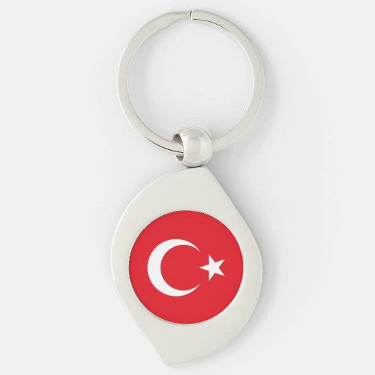 Vlag van Turkije Sleutelhanger (Voorkant)