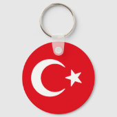 Vlag van Turkije Sleutelhanger (Achterkant)