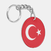 Vlag van Turkije Sleutelhanger (Voorkant Links)