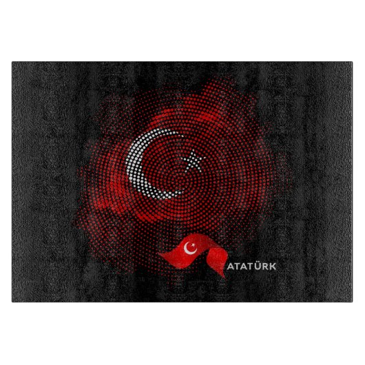 Vlag van Turkije Snijplank (Voorkant)