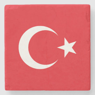 Vlag van Turkije Stenen Onderzetter