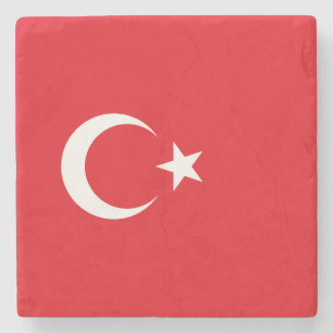 Vlag van Turkije Stenen Onderzetter
