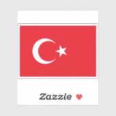 Vlag van Turkije Sticker (Vel)