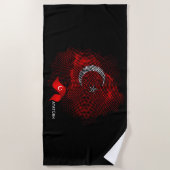 Vlag van Turkije Strandlaken (Voorkant)