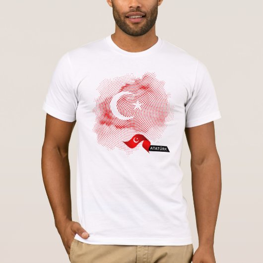 Vlag van Turkije T-shirt (Voorkant)