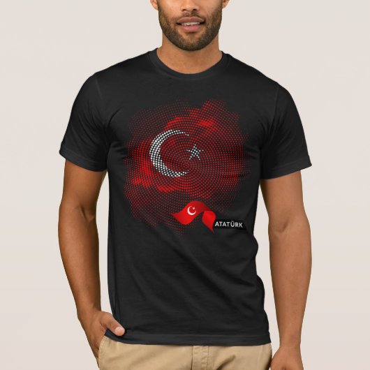 Vlag van Turkije T-shirt (Voorkant)