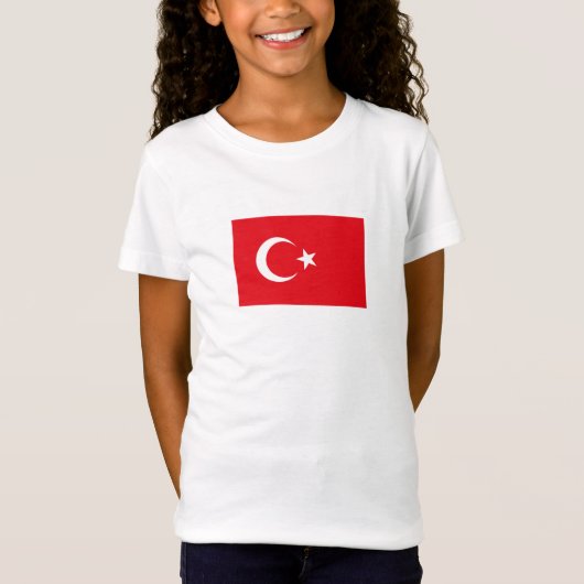 Vlag van Turkije T-shirt (Voorkant)