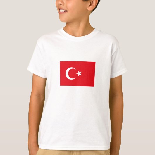 Vlag van Turkije T-shirt (Voorkant)