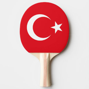 Vlag van Turkije Tafeltennisbatje