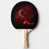 Vlag van Turkije Tafeltennisbatje (Voorkant)