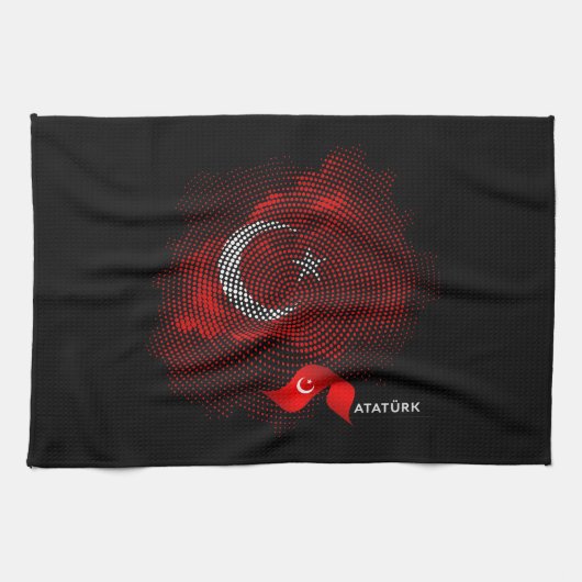 Vlag van Turkije Theedoek (Horizontaal)