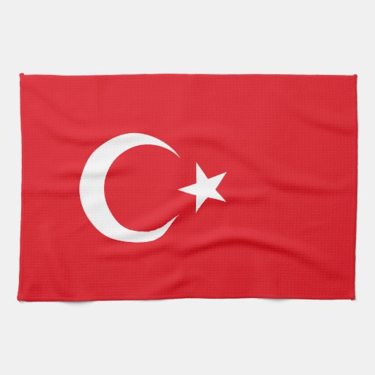 Vlag van Turkije Theedoek (Horizontaal)