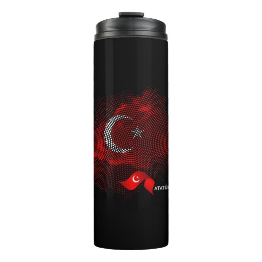 Vlag van Turkije Thermosbeker (Voorkant)