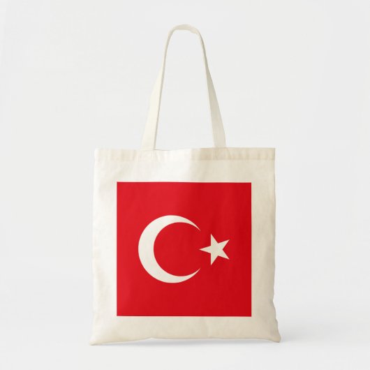 Vlag van Turkije Tote Bag (Voorkant)