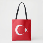 Vlag van Turkije Tote Bag (Voorkant)