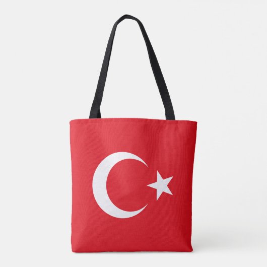 Vlag van Turkije Tote Bag (Achterkant)