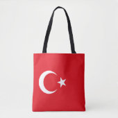 Vlag van Turkije Tote Bag (Voorkant)