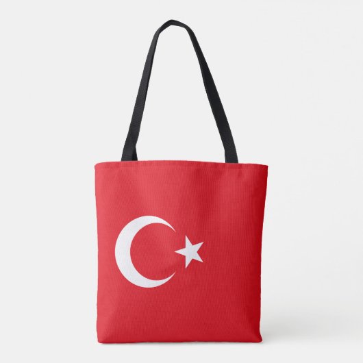 Vlag van Turkije Tote Bag (Achterkant)