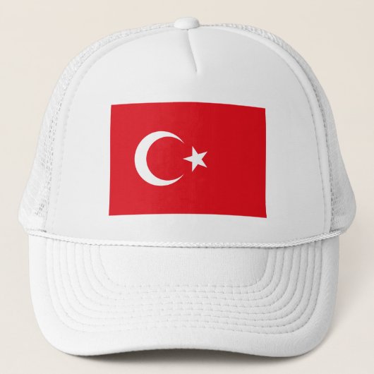 Vlag van Turkije Trucker Pet (Voorkant)