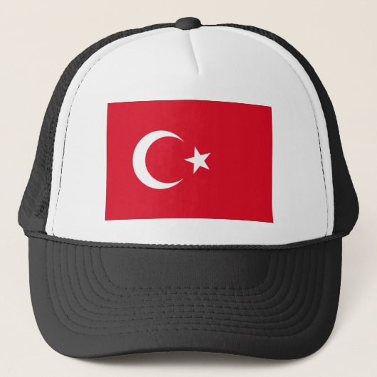 Vlag van Turkije Trucker Pet (Voorkant)