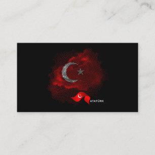 Vlag van Turkije Visitekaartje