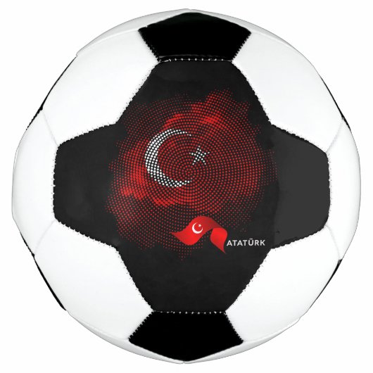 Vlag van Turkije Voetbal (Voorkant)