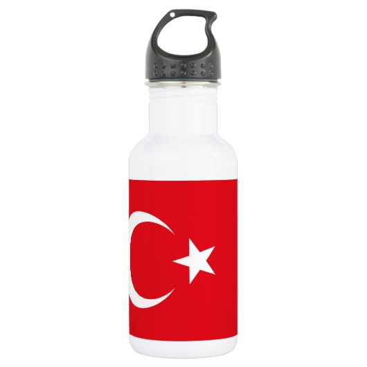 Vlag van Turkije Waterfles (Voorkant)
