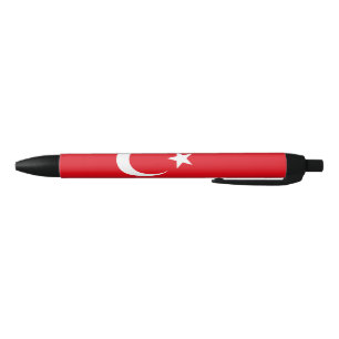 Vlag van Turkije Zwarte Inkt Pen