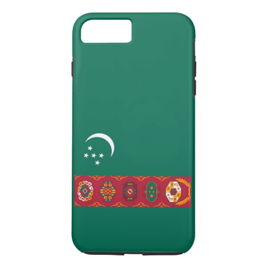 Vlag van Turkmenistan Case-Mate iPhone Case (Achterkant)