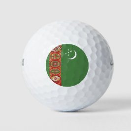 Vlag van Turkmenistan Golfballen