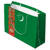 Vlag van Turkmenistan Groot Cadeauzakje (Achterkant Gekanteld)