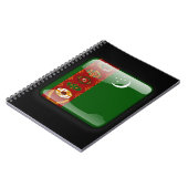 Vlag van Turkmenistan Notitieboek (Linkerzijde)