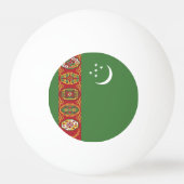 Vlag van Turkmenistan Pingpongbal (Achterkant)