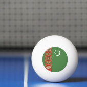Vlag van Turkmenistan Pingpongbal (Net)