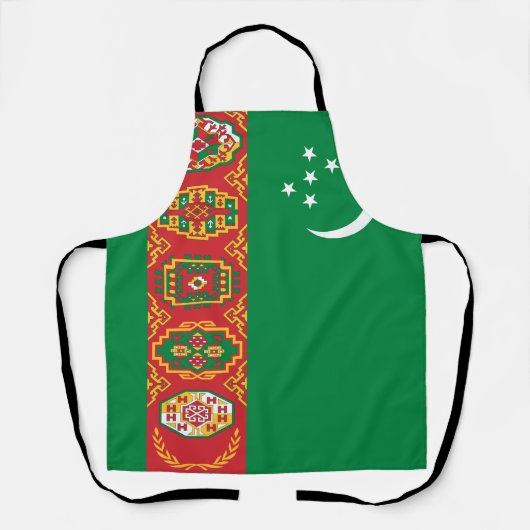 Vlag van Turkmenistan Schort (Voorkant)