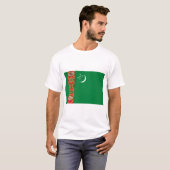 Vlag van Turkmenistan T-shirt (Voorkant volledig)