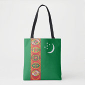 Vlag van Turkmenistan Tote Bag (Voorkant)