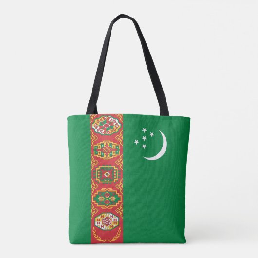 Vlag van Turkmenistan Tote Bag (Achterkant)