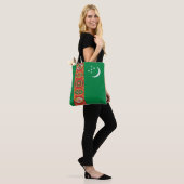 Vlag van Turkmenistan Tote Bag (Op model)