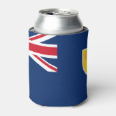 vlag van turks - en caicos - eilanden blikjeskoeler (Blikje Voorkant)