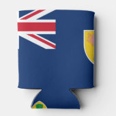 vlag van turks - en caicos - eilanden blikjeskoeler (Achterkant)