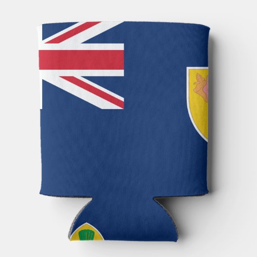 vlag van turks - en caicos - eilanden blikjeskoeler (Achterkant)