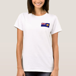 vlag van turks - en caicos - eilanden t-shirt