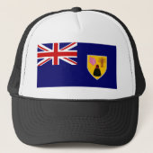 vlag van turks - en caicos - eilanden trucker pet (Voorkant)
