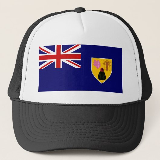 vlag van turks - en caicos - eilanden trucker pet (Voorkant)