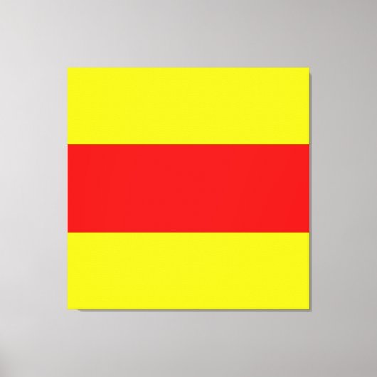 vlag van twee maritieme nautische letters canvas afdruk (Voorkant)