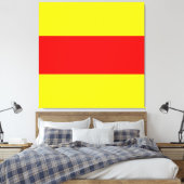 vlag van twee maritieme nautische letters canvas afdruk (Insitu (Slaapkamer))