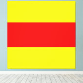 vlag van twee maritieme nautische letters canvas afdruk (Insitu (Houten vloer))